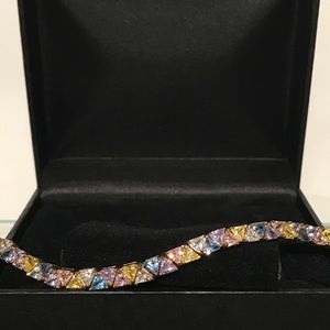 Suzanne Somers Vintage Gemstone Tennis Bracelet